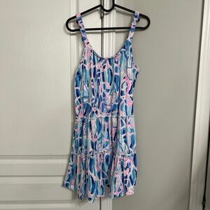 Lilly Pulitzer Blue and Pink Patterned Dress